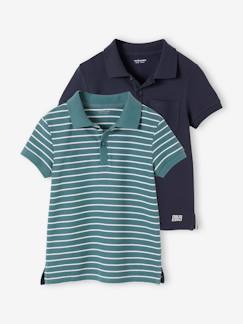 2er-Pack Jungen Poloshirts, Pikee Oeko-Tex  [numero-image]