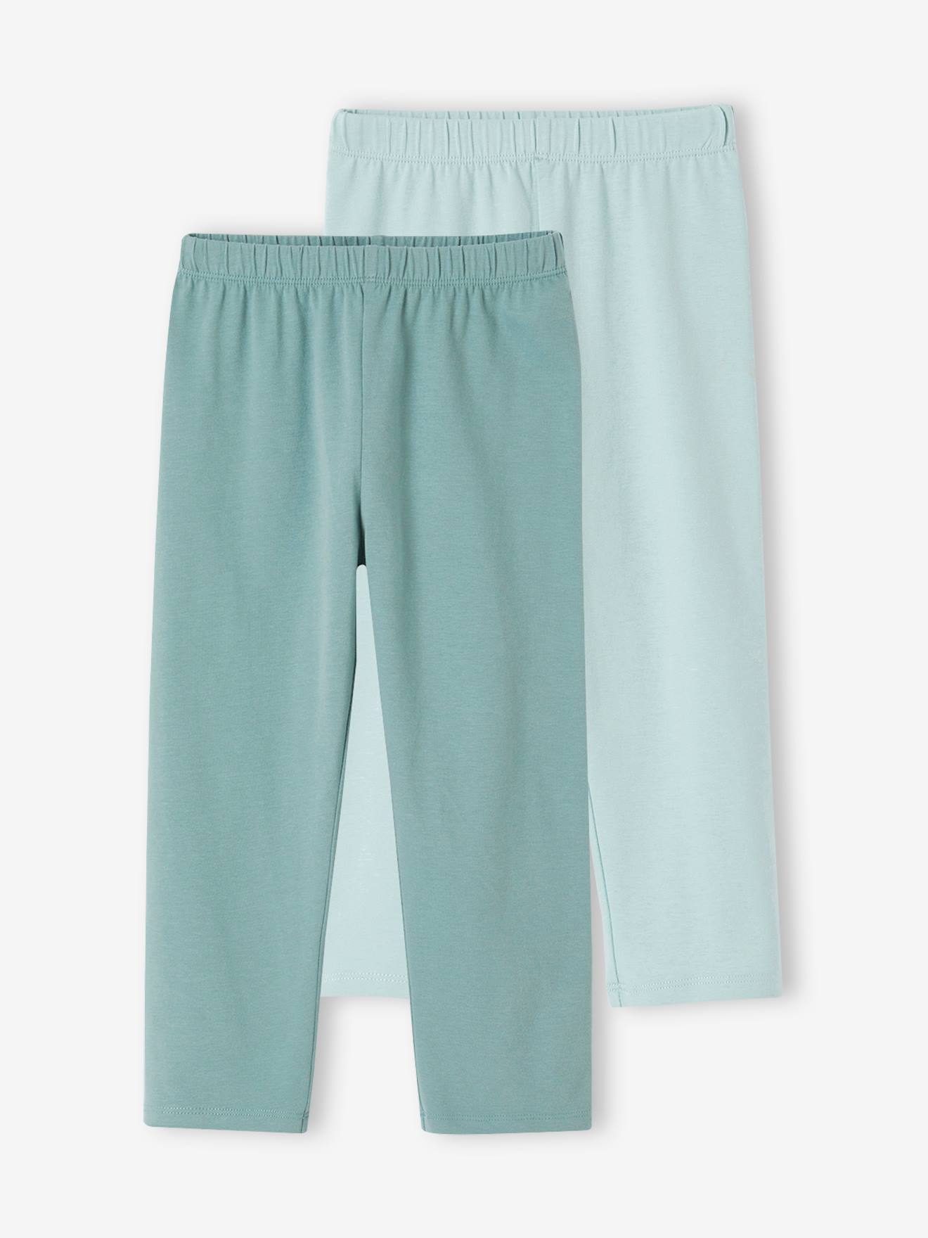 2er-Pack Mädchen 3/4-Leggings BASIC