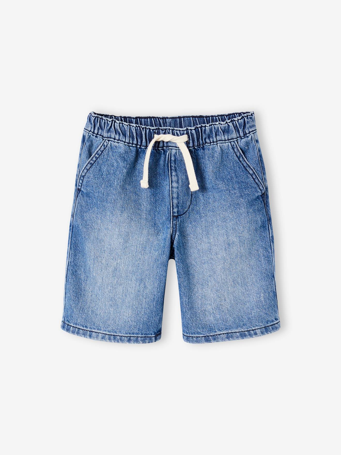 Jungen Jeans-Shorts mit Dehnbund