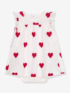 Babymode-Baby-Sets-Mädchen Bodykleid PETIT BATEAU, Herzen