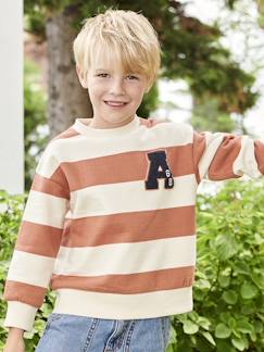 Jungenkleidung-Jungen Sweatshirt mit Frottee-Patch Oeko-Tex