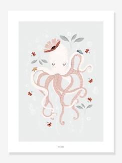 Dekoration & Bettwäsche-Kinderzimmer Poster Lady Octopus LILIPINSO