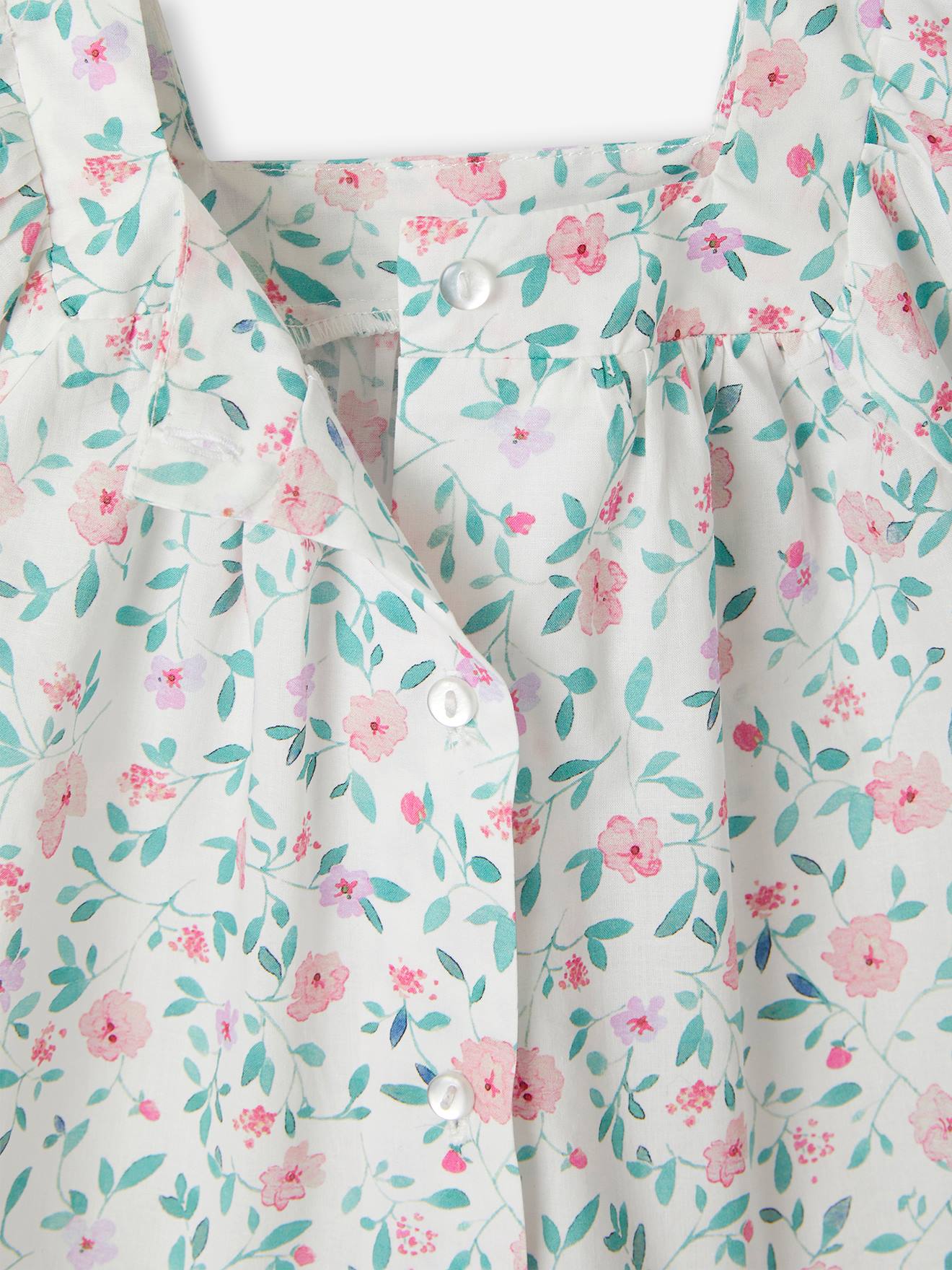 Thumbnail - Geblümtes Baby Kleid mit Schmetterlingsärmeln