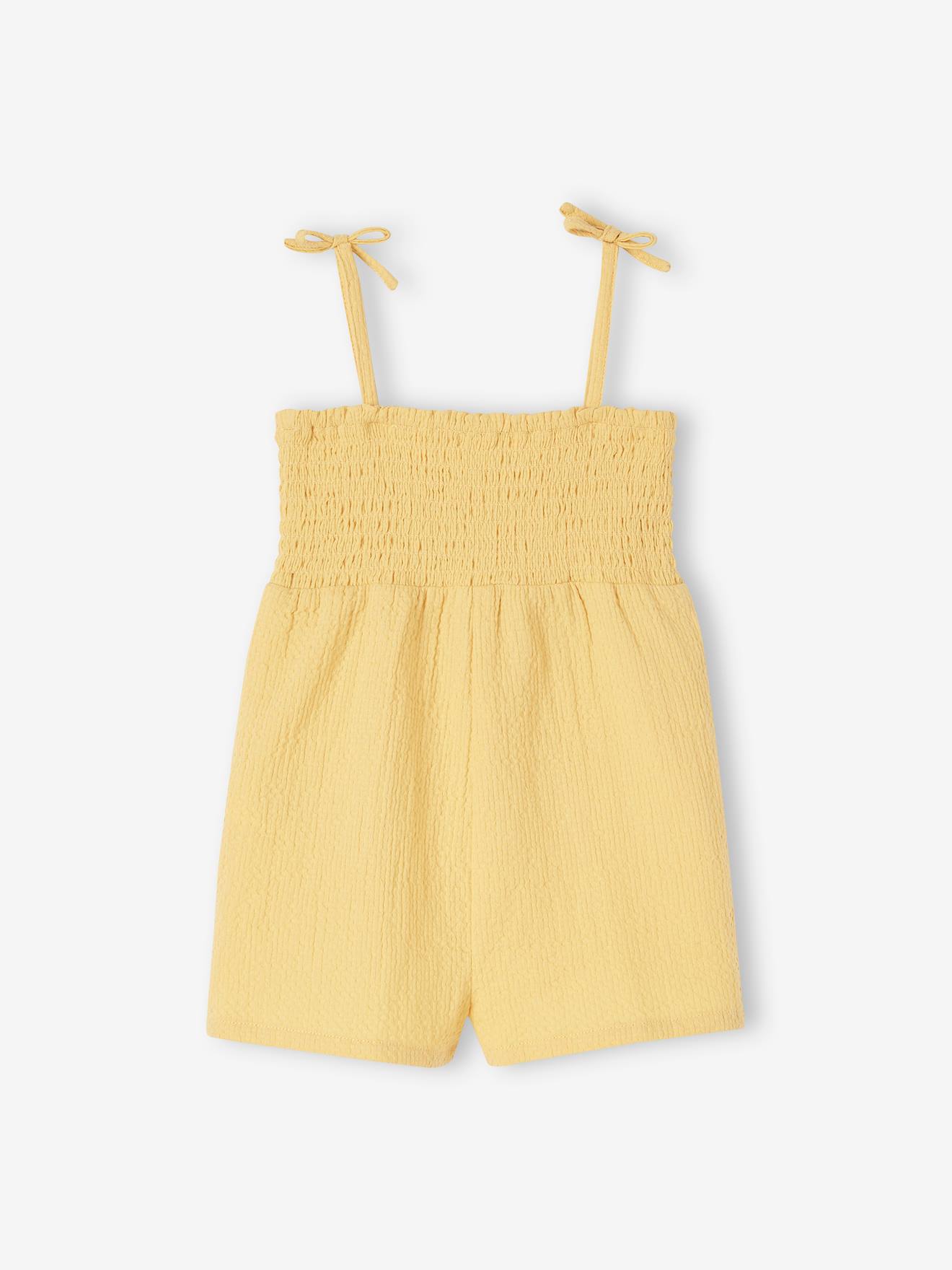 Thumbnail - Gesmokter Mädchen Baby Overall