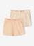 2er-Pack Mädchen Shorts - aprikose+bonbon rosa+malve - 1