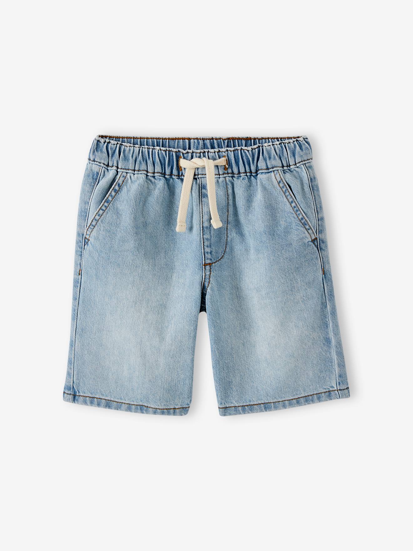 Thumbnail - Jungen Jeans-Shorts mit Dehnbund