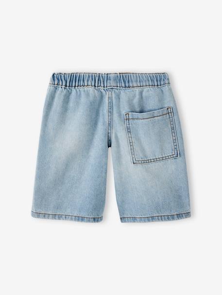 Jungen Jeans-Shorts mit Schlupfbund Oeko-Tex - blue stone+double stone - 12