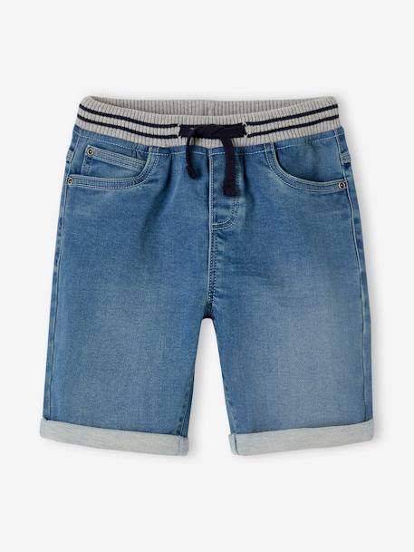 Jungen Shorts mit Schlupfbund, Denim-Look - blue stone+double stone+grauer denim - 8