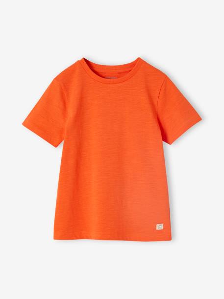 Jungen T-Shirt BASIC, personalisierbar Oeko-Tex - blaugrau+bordeaux+graugrün+mandarine+marine+türkis+wollweiß - 27