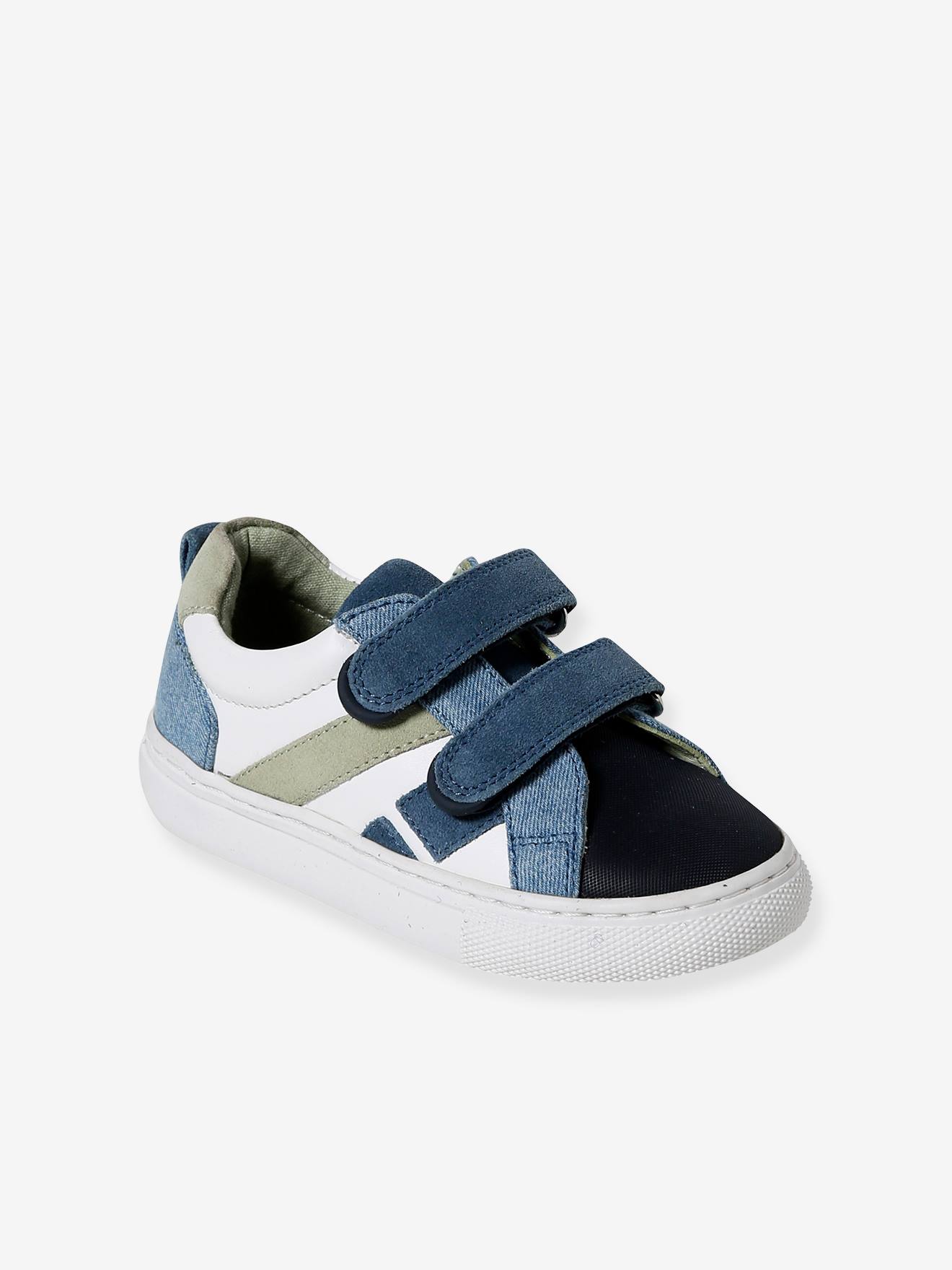Jungen Klett-Sneakers, Anziehtrick set blau Gr. 30 von vertbaudet