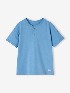 -Jungen Henley-Shirt mit Recycling-Baumwolle BASIC, personalisierbar