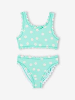Maedchenkleidung-Bademode-Bikinis-Mädchen Bikini mit Tupfen