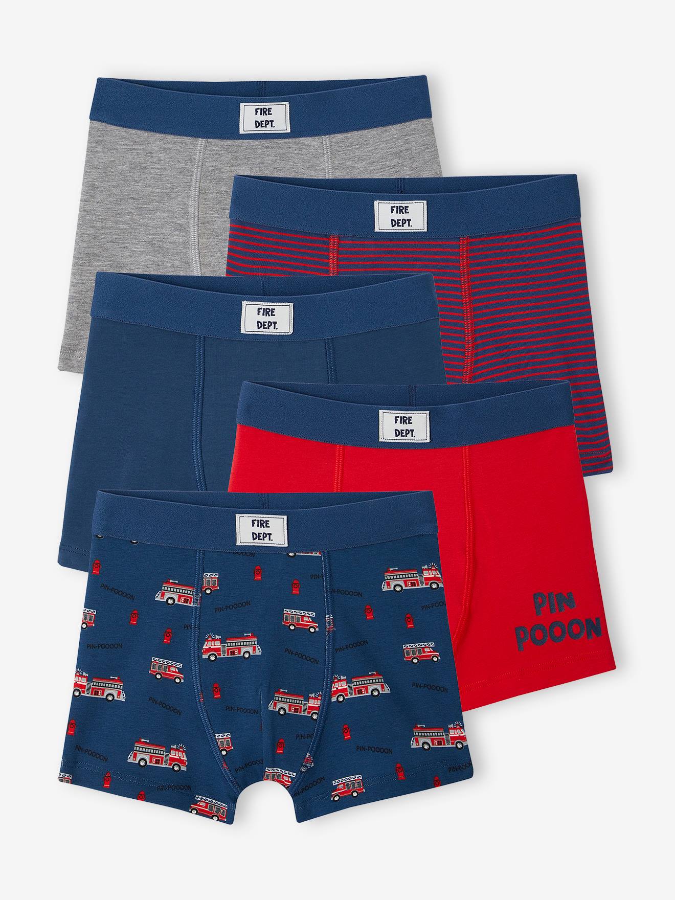 5er-Pack Jungen Boxershorts mit Bio-Baumwolle