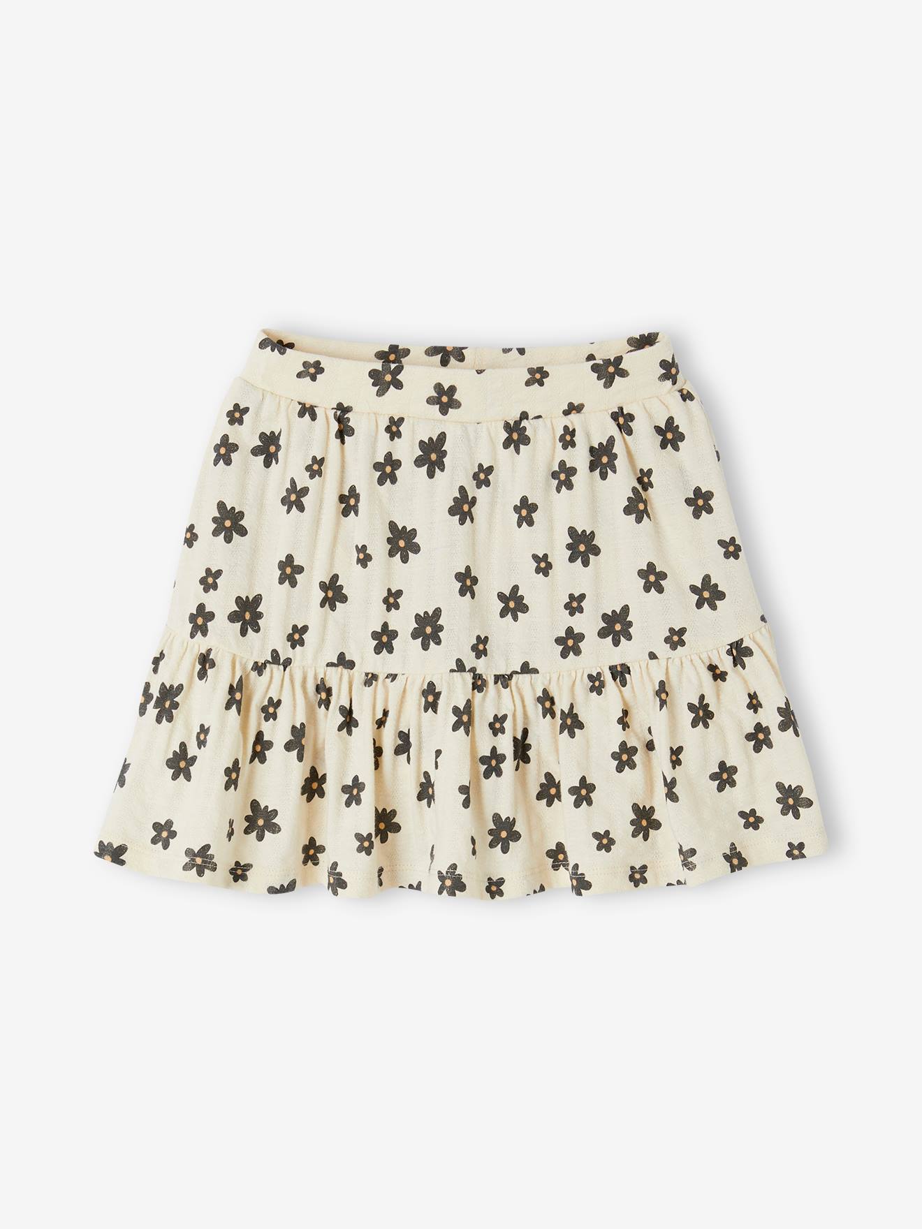 Vertbaudet Mädchen Hosenrock Wollweiß 98/104