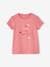 Mädchen T-Shirt, Message-Print BASIC Oeko-Tex - bonbon rosa+erdbeer+himmelblau+koralle+marine+rot+tannengrün+vanille - 4
