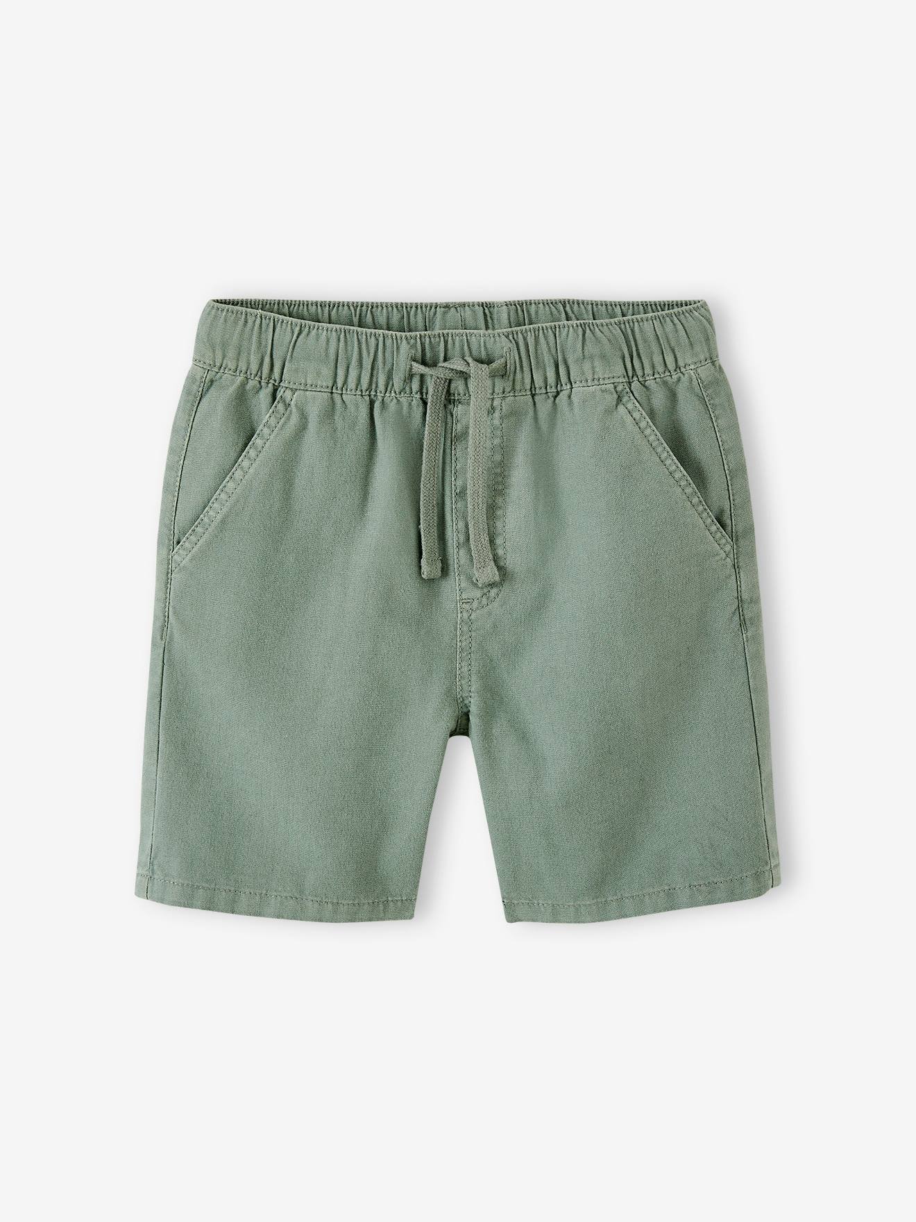 Jungen Shorts aus Leinen-Mix