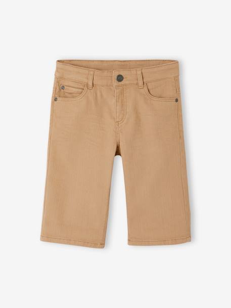 Jungen Shorts Oeko-Tex, Bundweite verstellbar beige+blau gestreift+graublau+grün+hellgelb+koralle+nachtblau+olivgrün 3