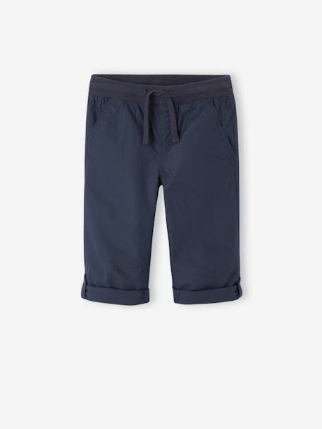 Jungen 3/4-Shorts mit verstellbarer Länge - beige+nachtblau+olivgrün - 13