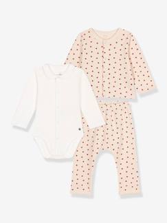 Babymode-Baby-Sets-3-teiliges Baby-Set PETIT BATEAU, leichte Sweatware