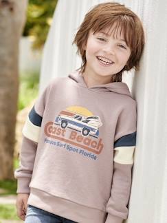 Jungenkleidung-Jungen Kapuzensweatshirt mit Colorblock-Ärmeln