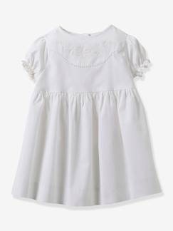 Babymode-Mädchen Baby Festkleid mit Stickerei CYRILLUS