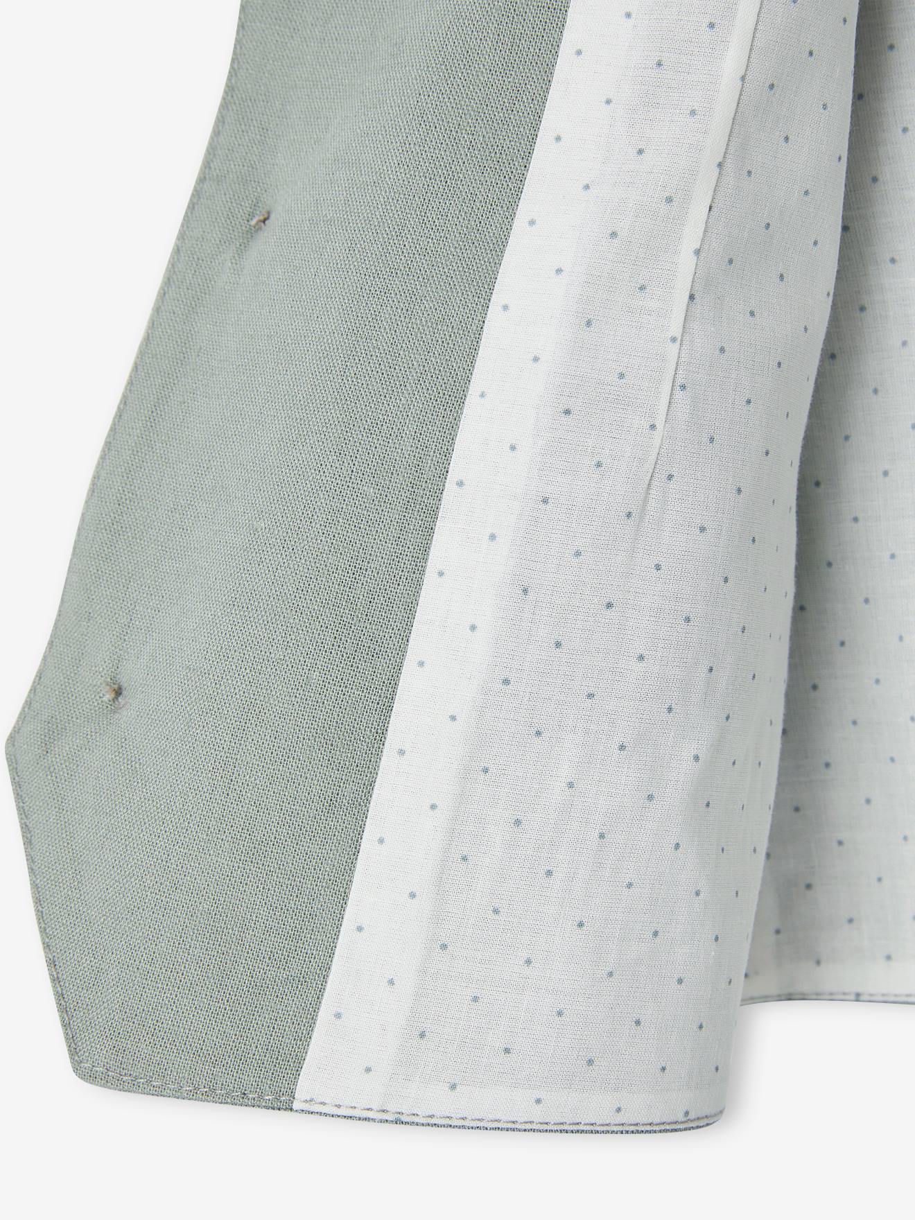 Thumbnail - Festliche Jungen Weste aus Baumwoll-Leinen-Mix salbei