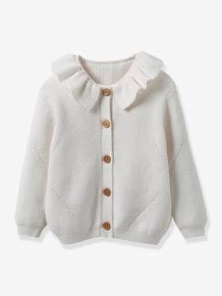 -Baby Strickjacke CYRILLUS, Bio-Baumwolle/Wolle