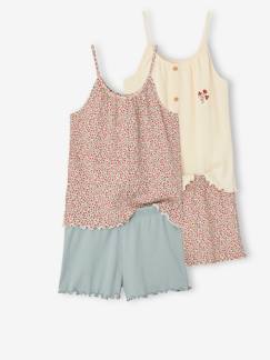 Maedchenkleidung-Schlafanzüge & Nachthemden-2er-Pack Mädchen Sommer-Schlafanzüge