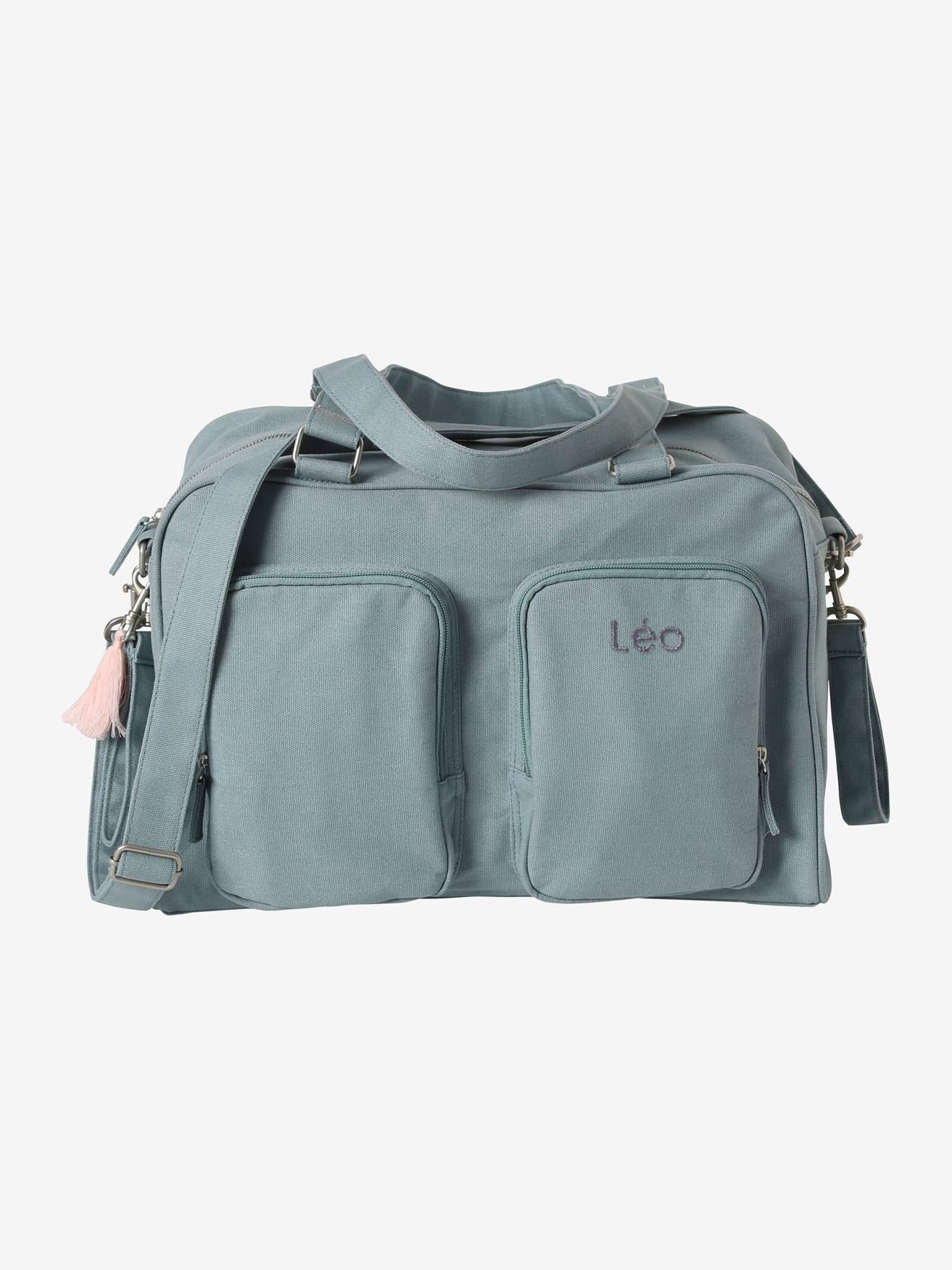 Wickeltasche FAMILY, personalisierbar blau von vertbaudet
