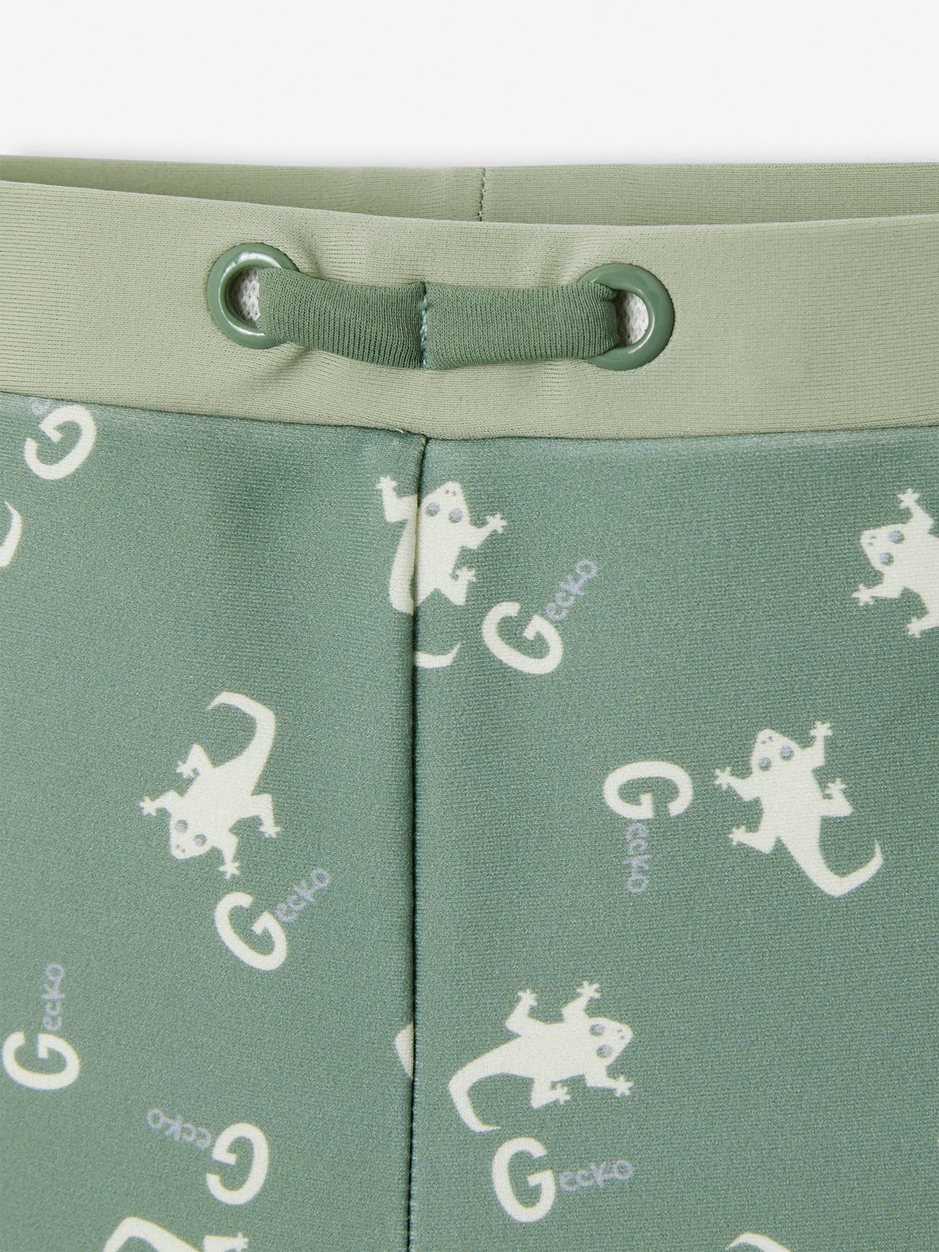 Thumbnail - Jungen Baby Badehose mit Gecko-Print