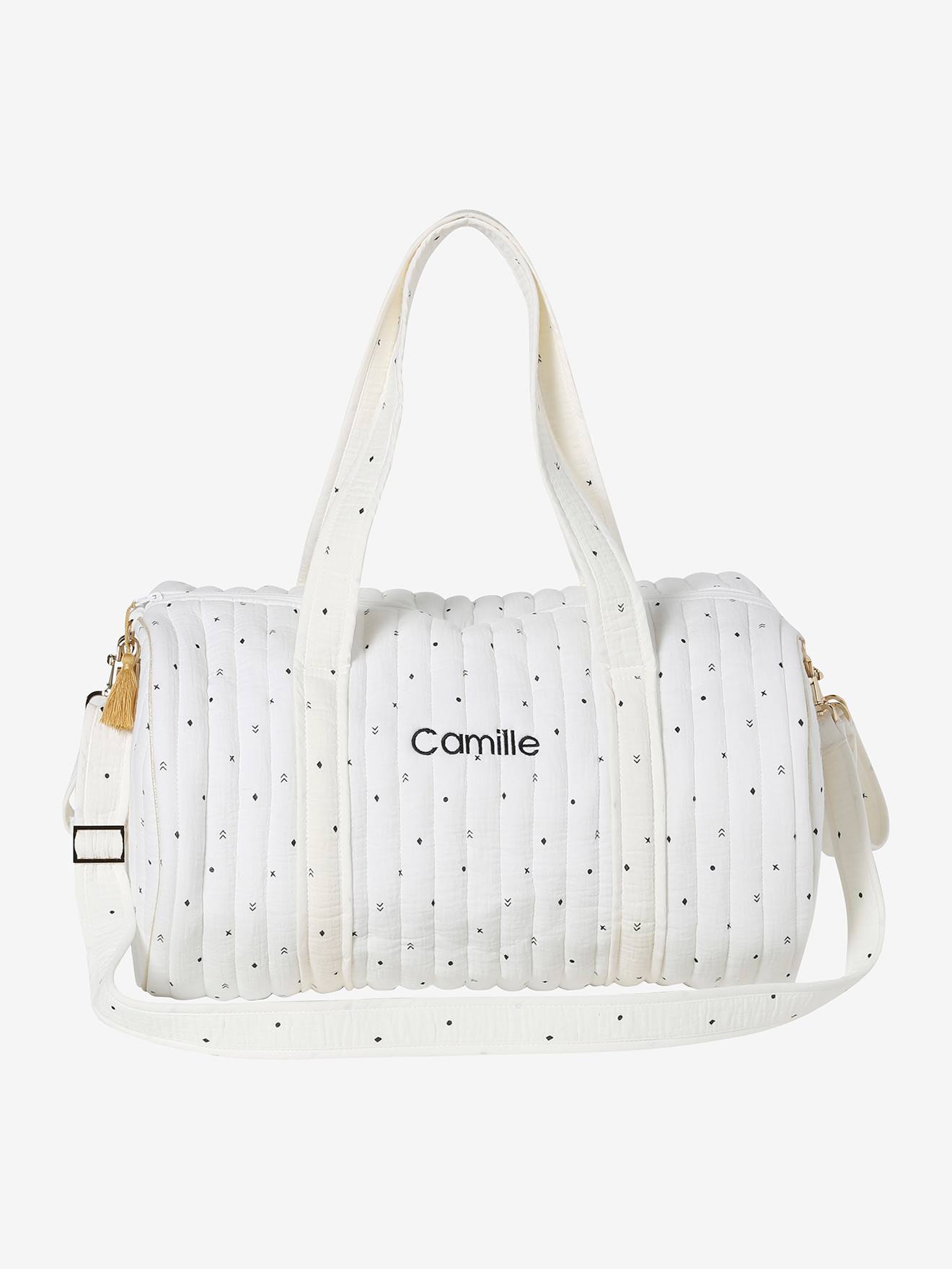 Vertbaudet Wickeltasche Baby Roll Aus Musselin Weiß Pfeilsymbole Einheitsgröße