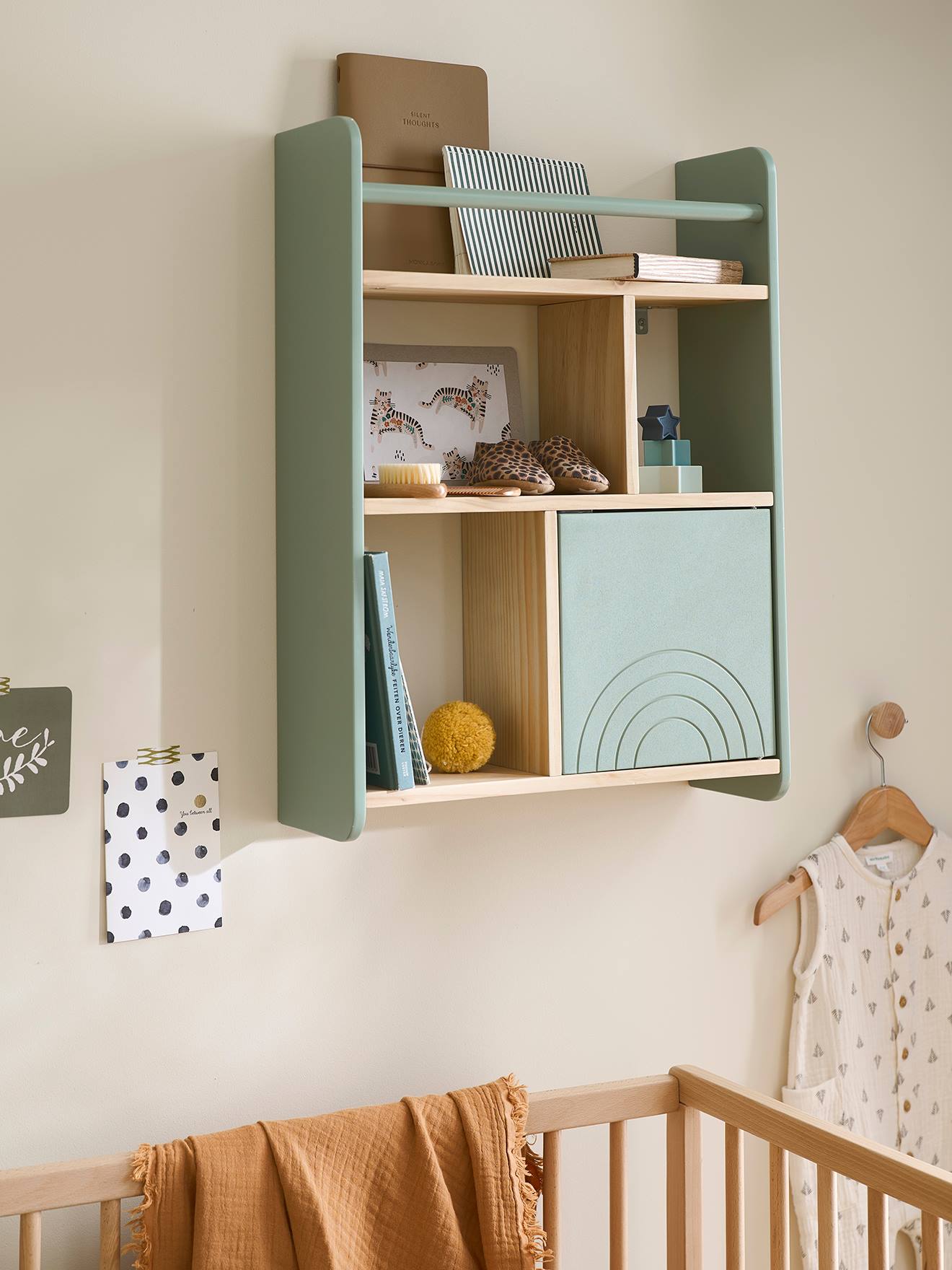 Kinderzimmer Holzregal REGENBOGEN