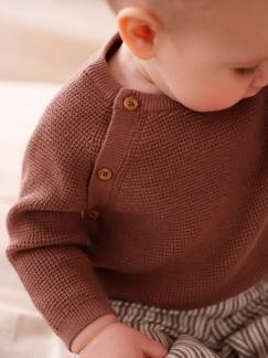 Babymode-Pullover, Strickjacken & Sweatshirts-Pullover-Baby Strickjacke mit Öffnung vorn Oeko-Tex