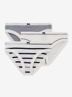 Maedchenkleidung-3er-Pack Mädchen Slips PETIT BATEAU Oeko-Tex