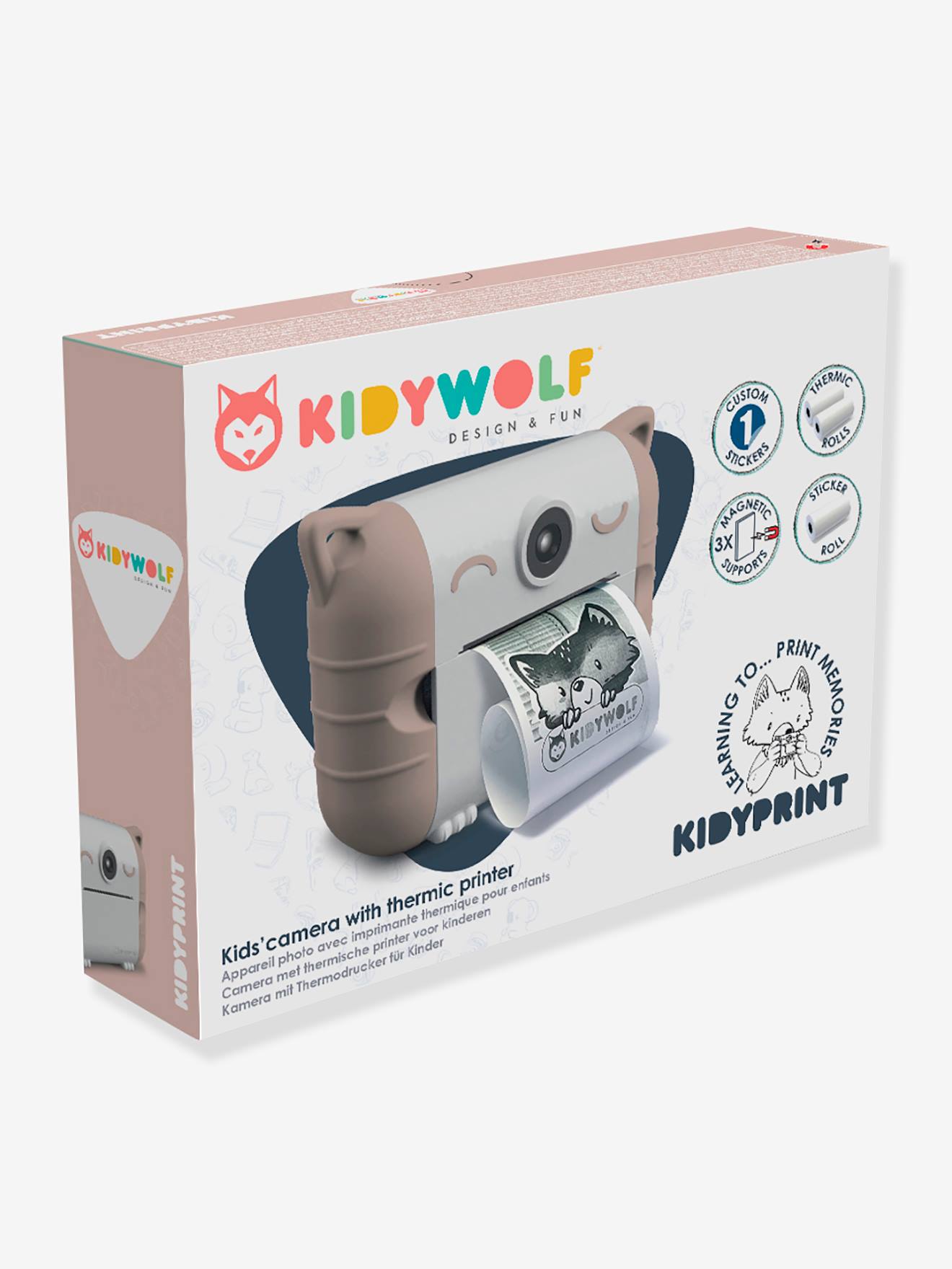 Kinder Sofortbild-Kamera KIDYPRINT KIDYWOLF