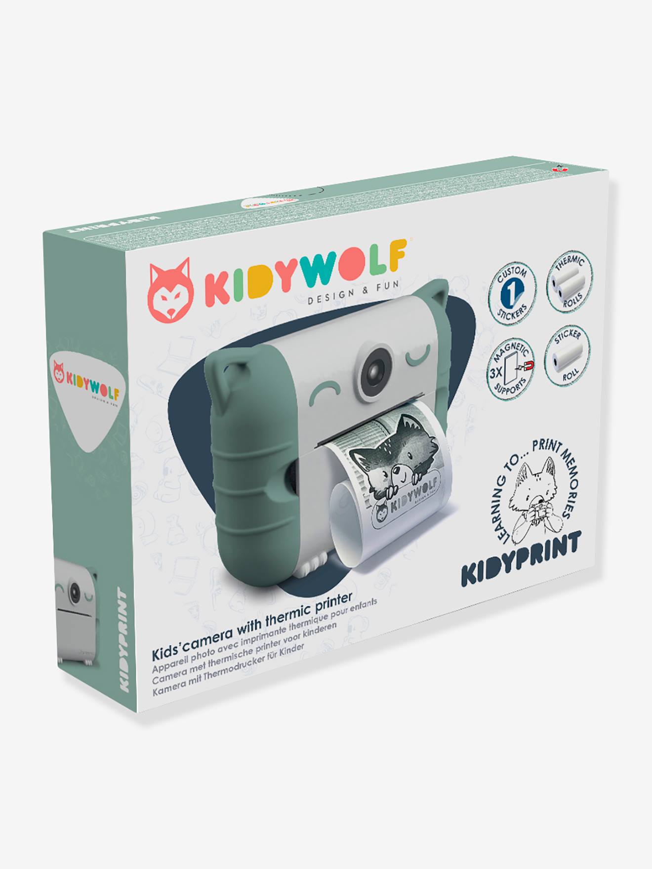 Kinder Sofortbild-Kamera KIDYPRINT KIDYWOLF