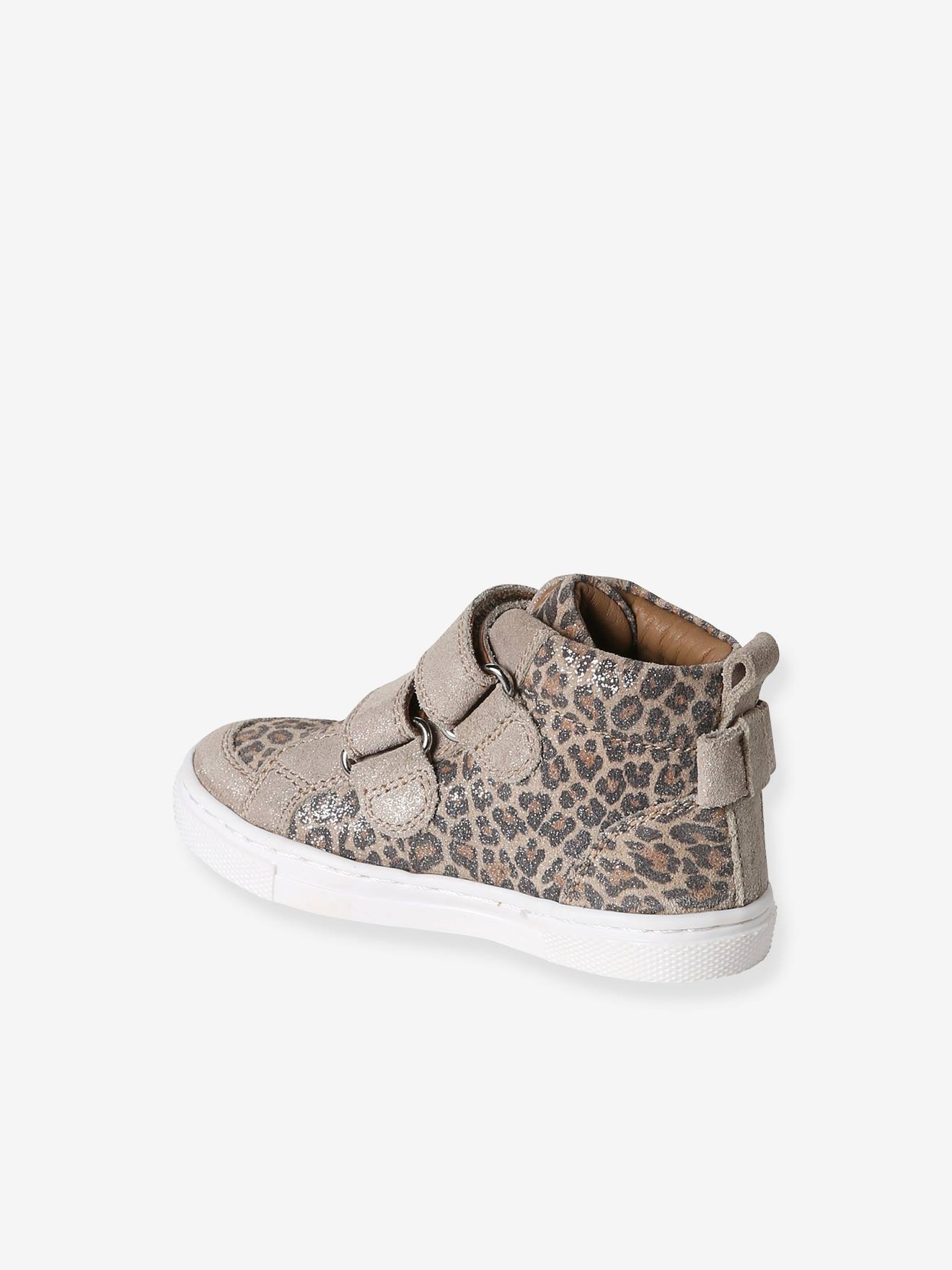 Thumbnail - Hohe Baby Klett-Sneakers aus Leder