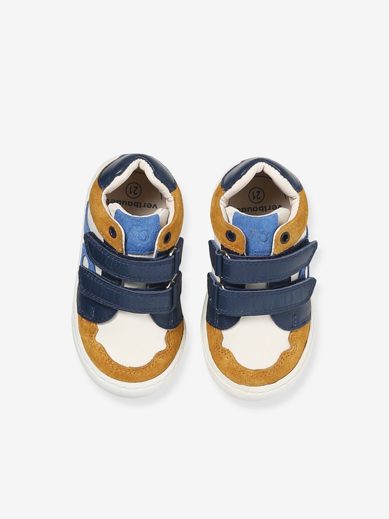 Thumbnail - Kinder Leder Sneakers mit Klettverschluss