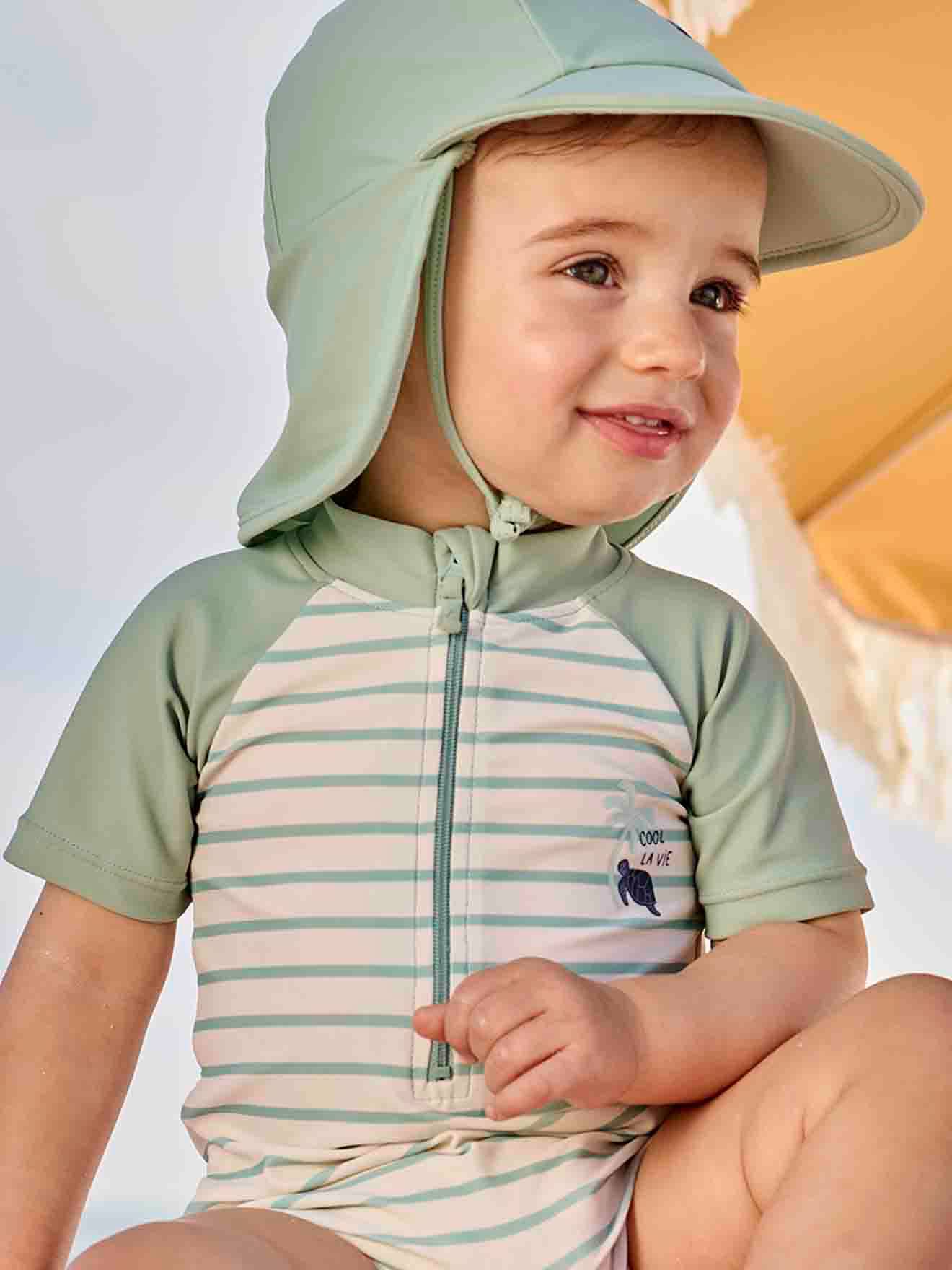 Thumbnail - Jungen Baby Strandoverall salbei