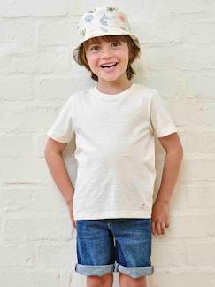 Jungenkleidung-Shorts & Bermudas-Jungen Jeansshorts BASIC Oeko-Tex, Bundweite verstellbar