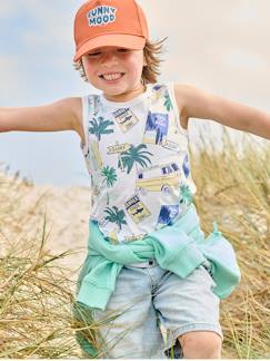 Jungenkleidung-Jungen Trägershirt mit Recycling-Baumwolle