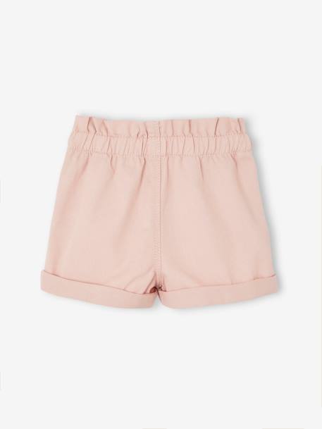 Mädchen Baby Shorts, Schlupfbund Oeko-Tex aquamarin+hellrosa+ziegel 12