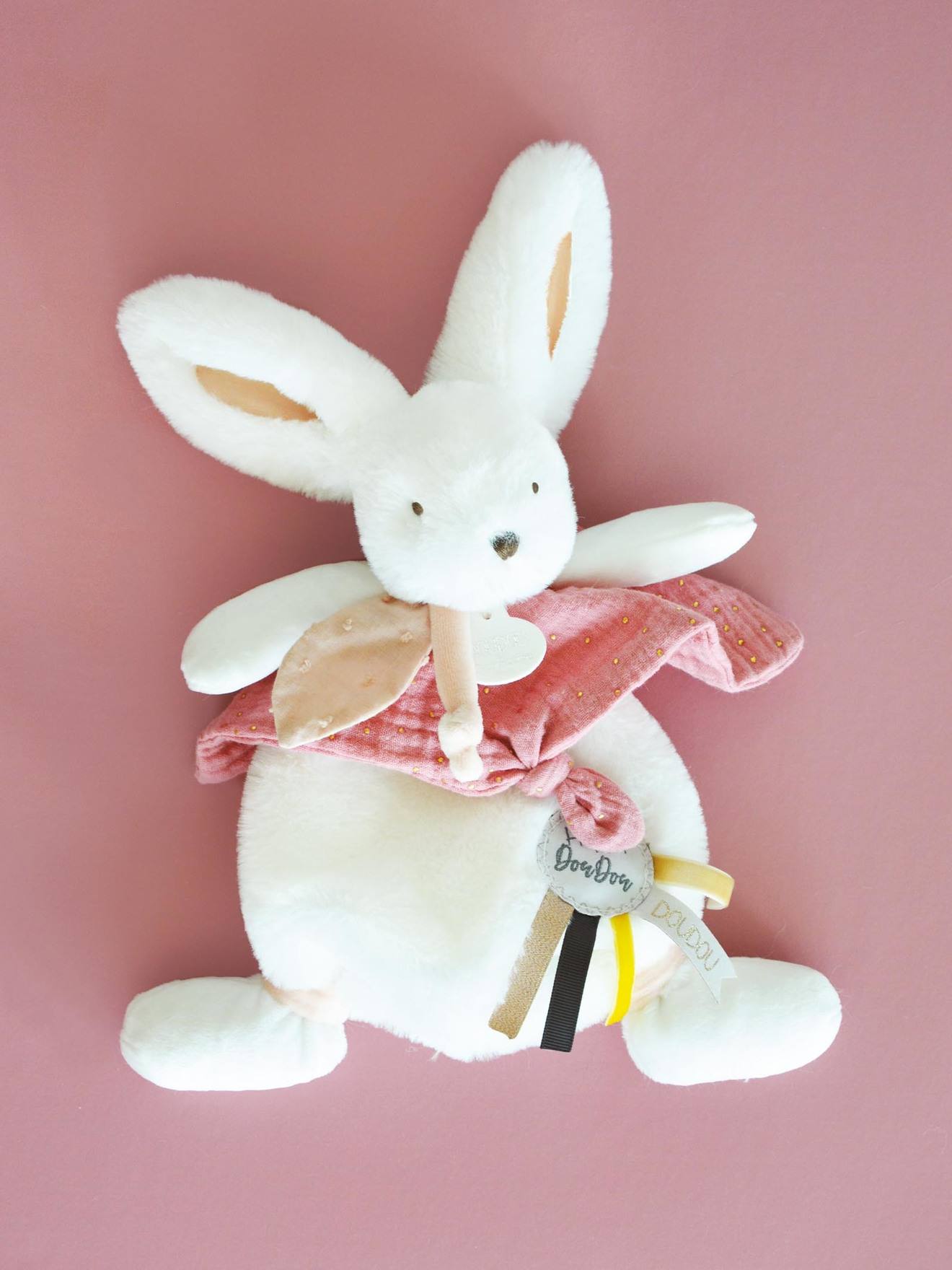 Hasen-Schmusetuch Happy 25 cm DOUDOU ET COMPAGNIE