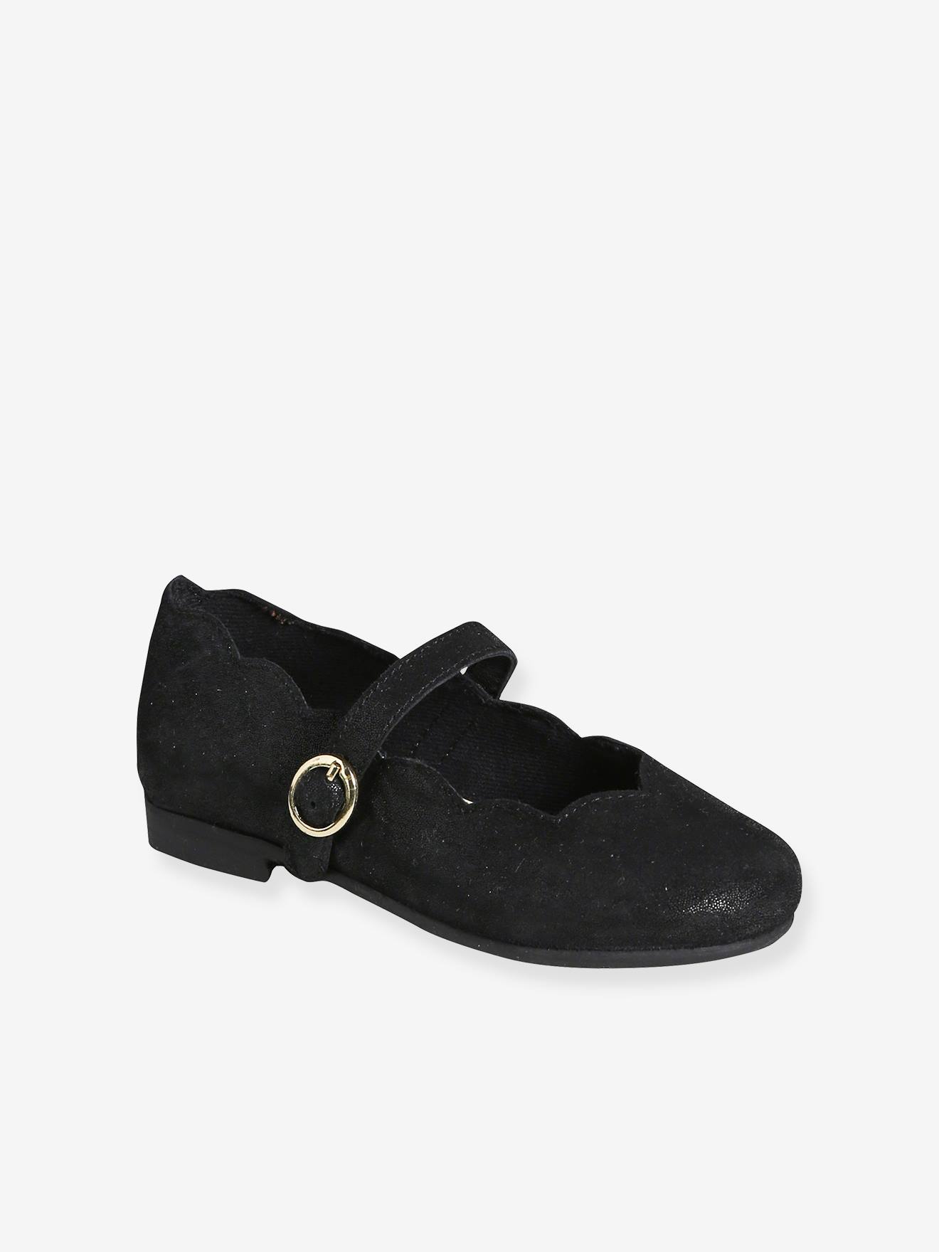 Mädchen Lederballerinas