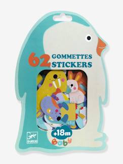 -62 Kinder Tiersticker aus Gummi DJECO