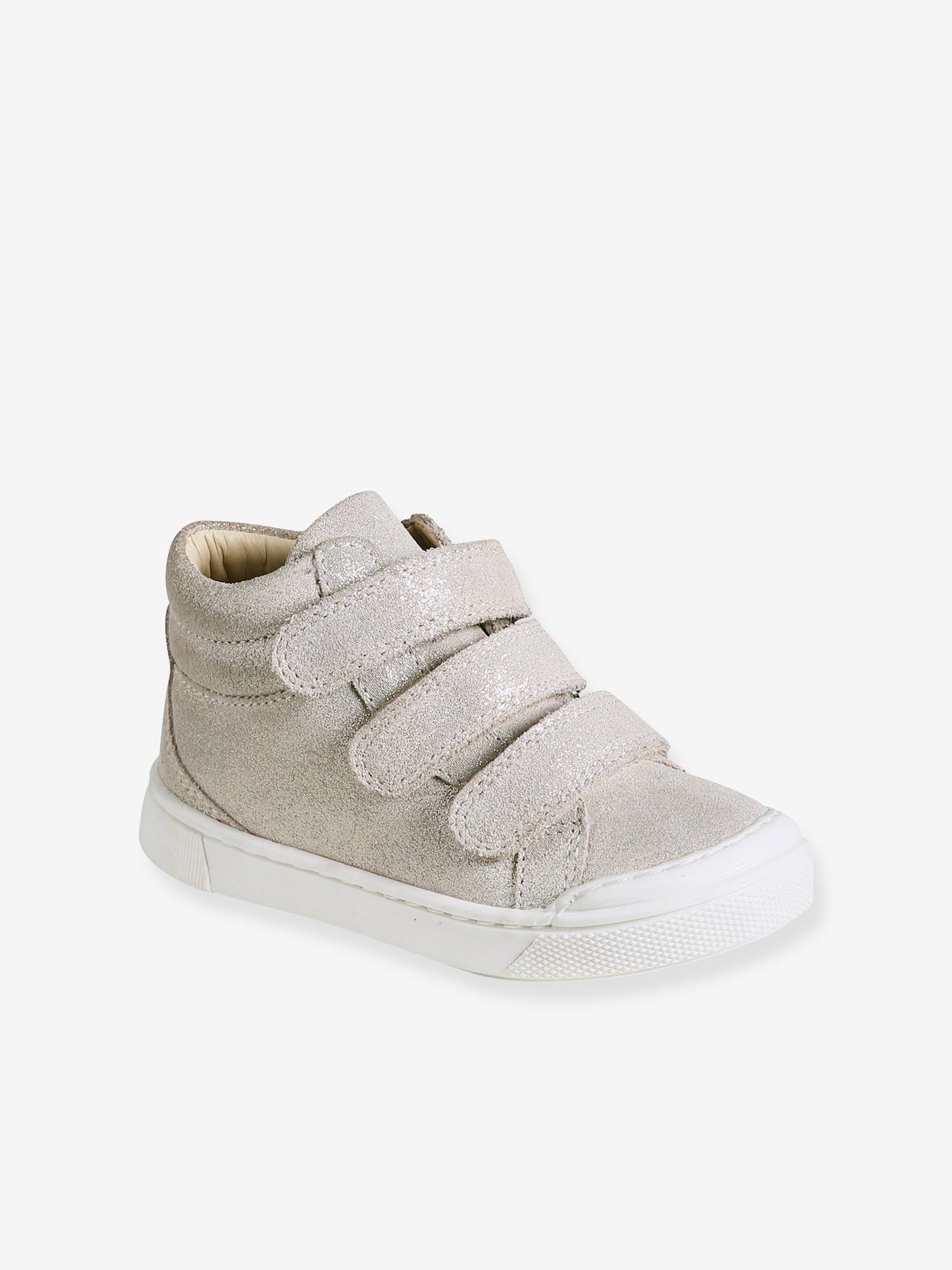 Mädchen High Sneakers, Anziehtrick gold Gr. 29 von vertbaudet