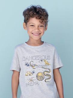 Jungenkleidung-Jungen T-Shirt mit Recycling-Baumwolle Tiermotive