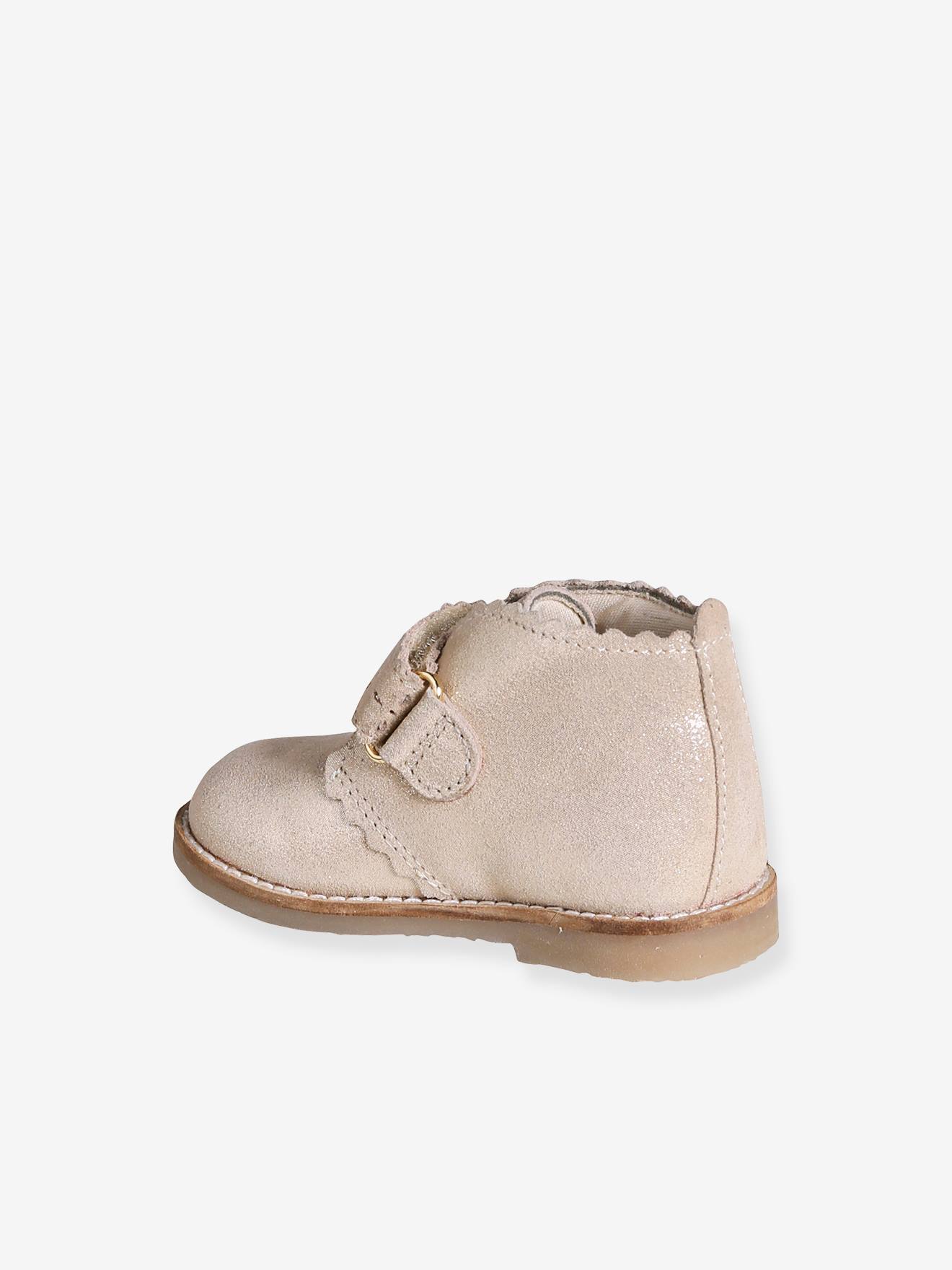Thumbnail - Baby Leder-Boots mit Klettverschluss