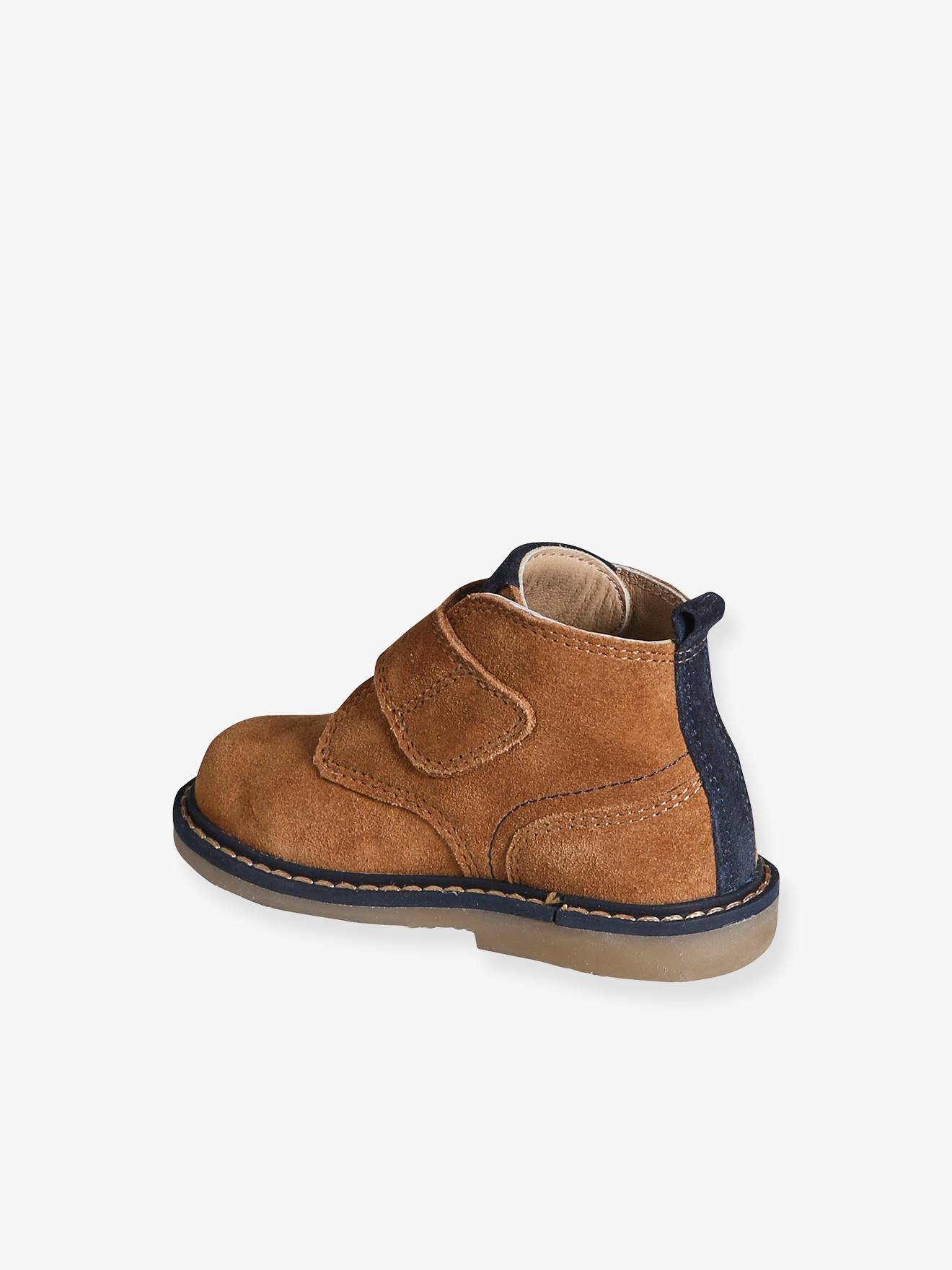 Thumbnail - Baby Leder-Boots mit Klett camel