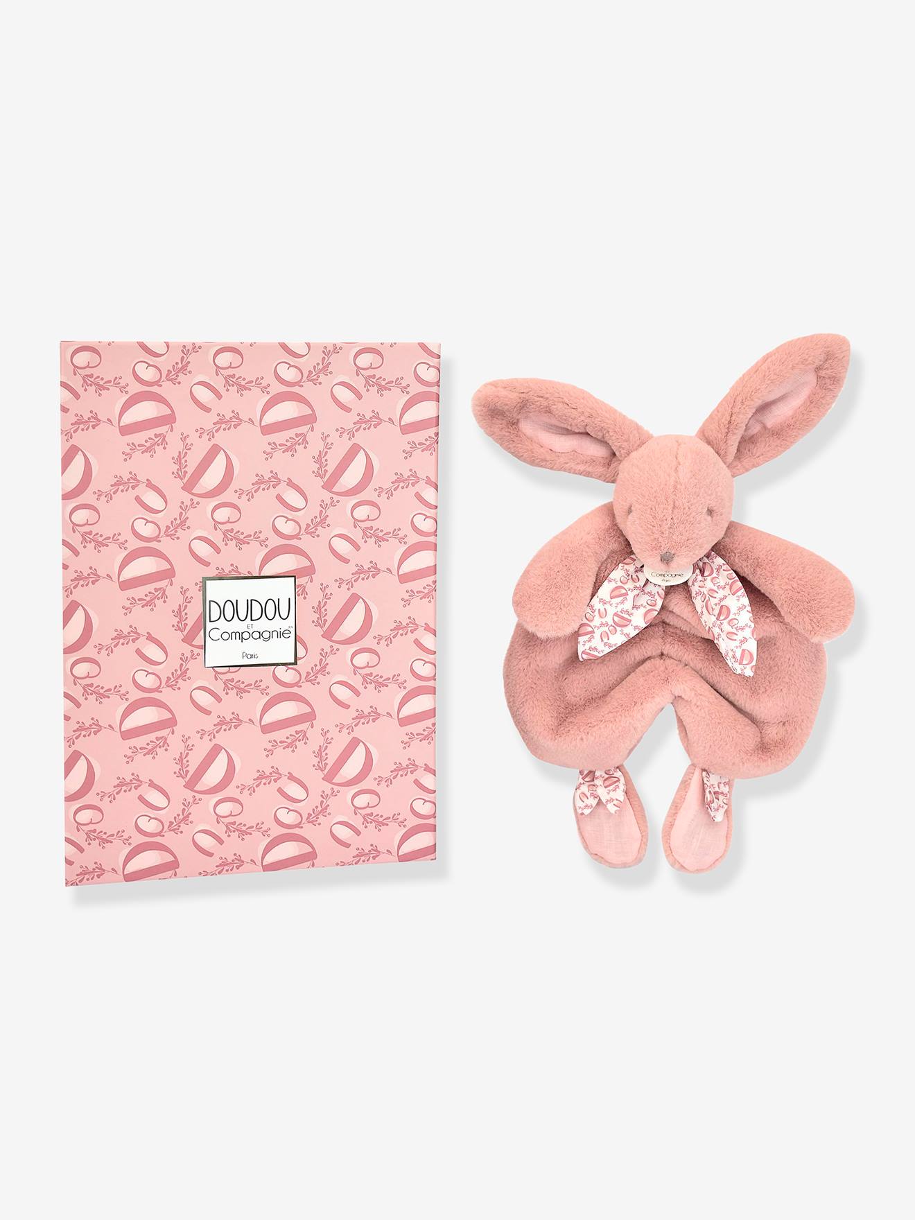 Baby Plüsch-Hase mit Halstuch DOUDOU ET COMPAGNIE